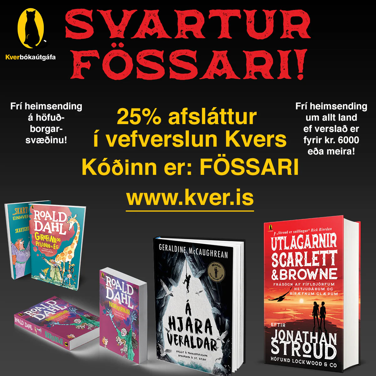 Svartur fössari í vefverslun Kvers!