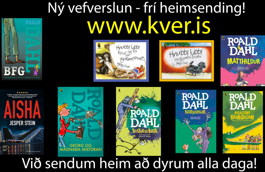 Vefverslun Kvers bókaútgáfu er komin í loftið!