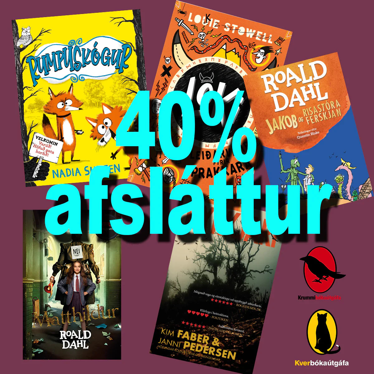 40 prósent afsláttur í netverslun í dag